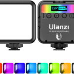 動画あり【 Ulanzi VL49RGB 】小型LEDビデオライト RGB撮影ライト 撮影照明ライト Vlog用 自撮り 充電式 ビデオ通話 ZOOM会議 ライブ配信 ブツ撮り 写真撮影 一眼レフカメラ用ライトYouTube TikTok用 リモートワーク アウトドア パーティー用