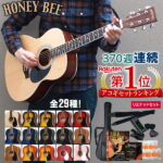 【5と0のつく日はP5倍 + エントリーでさらにP5倍】アコースティックギター HONEY BEE W-15/F-15/HJ-18 アコギ リミテッドセット【初心者 入門セット W15 F15 プレゼントに最適】【大型】