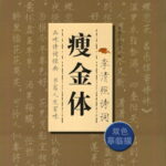 李清照詩詞　痩金体　ペン字美文字　なぞり書き練習帳　中国語書道