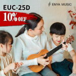 【スーパーSale 10％OFF 3/4 20:00〜3/11 01:59】ウクレレ 初心者 9点セット Enya EUC-25D エンヤ コンサートサイズ 初心者 キット 入門 セットマホガニー単板 美木目