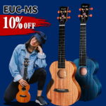 【スーパーSale 10％OFF 3/4 20:00〜3/11 01:59】ウクレレ 初心者 9点セット Enya EUC-MS エンヤ コンサート マホガニー全単板 美しい桜の花ヘッド・ケース・チューナー・ストラップ・スペア弦と他5点のアクセサリー付属