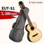 【スーパーSale 10％OFF 3/4 20:00〜3/11 01:59】Enya EUT-S1 テナー ウクレレ 全単板 スプルーストップ ローズウッドバックとサイド 高光沢 ダダリオ弦 美しいインレイ 初心者 セット