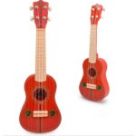 子供用ウクレレ おもちゃ 楽器 音楽知育玩具 21インチ 4弦 ◇UKULELE-01