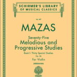 楽譜 マザス/75の旋律的で漸進的な練習曲 作品36 第1巻 (30の特別な練習曲)(【78663】/50255250/ヴァイオリン教本/輸入楽譜(T))